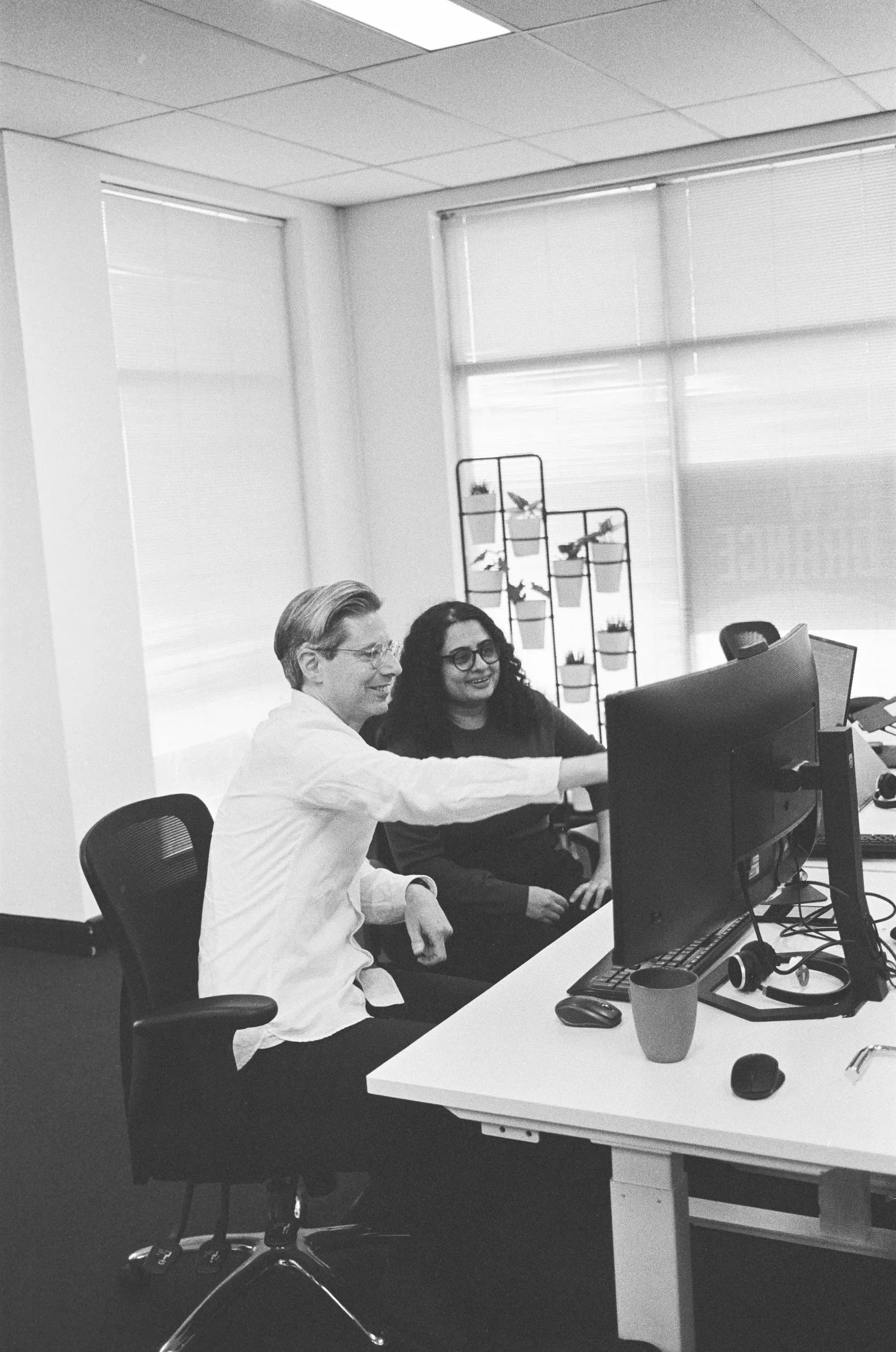 Colleagues discussing