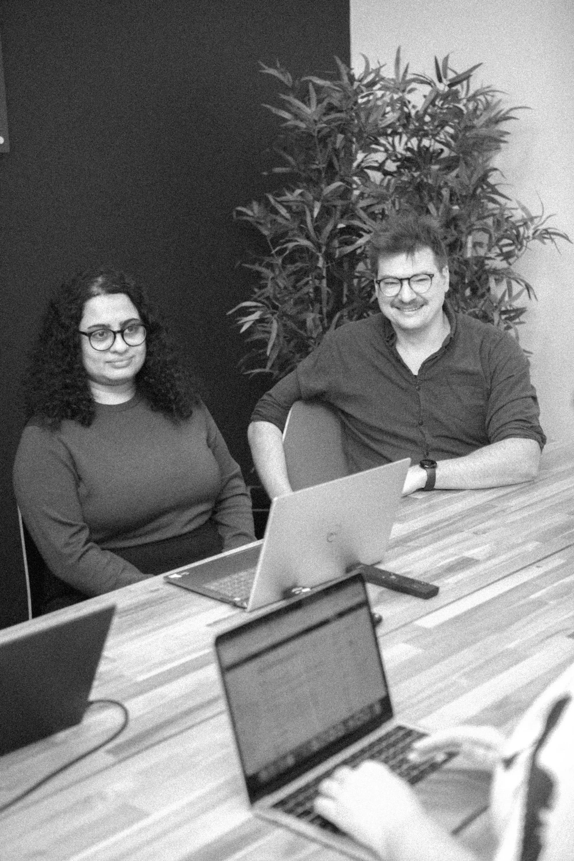 Colleagues in team meeting