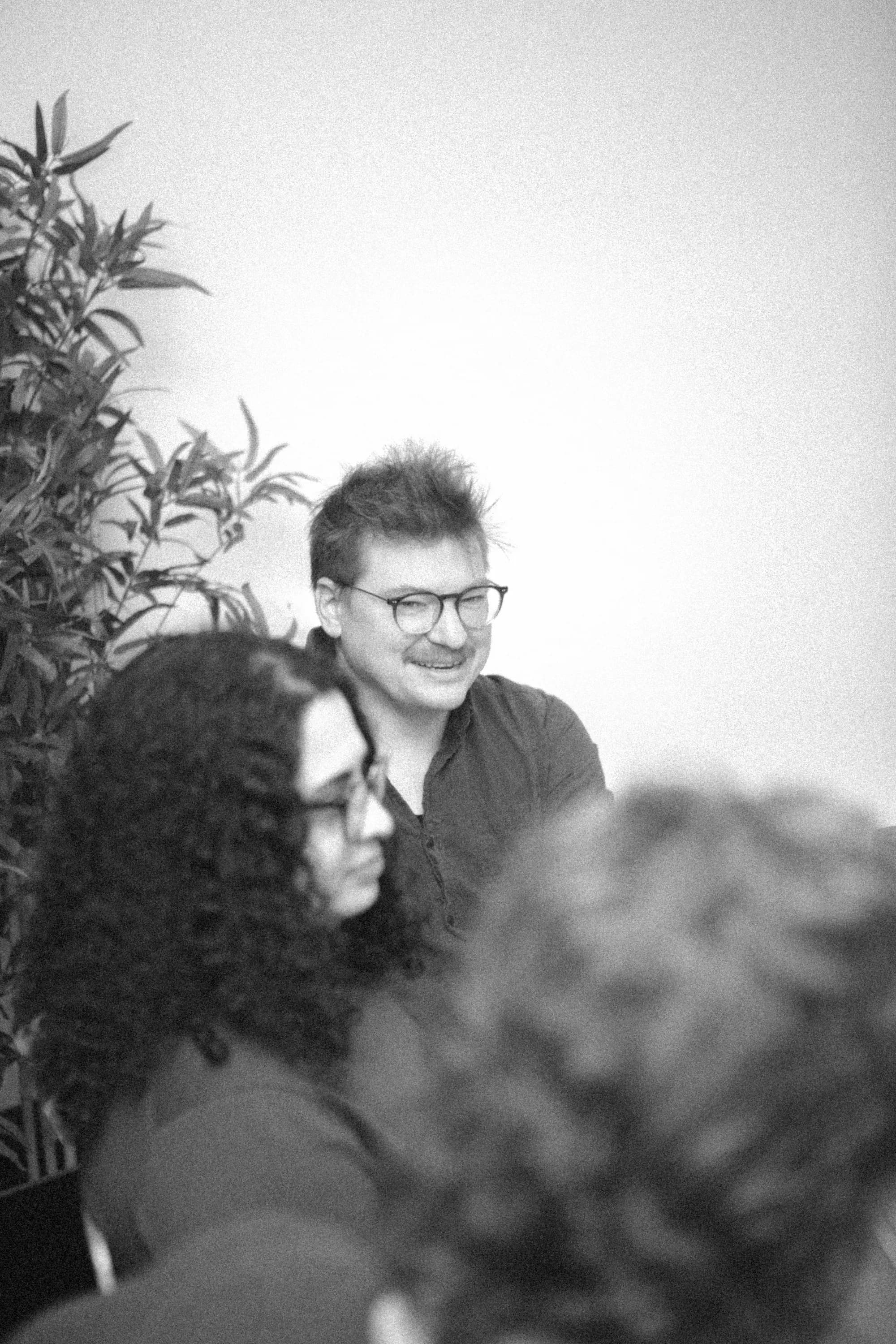 Colleague smiling