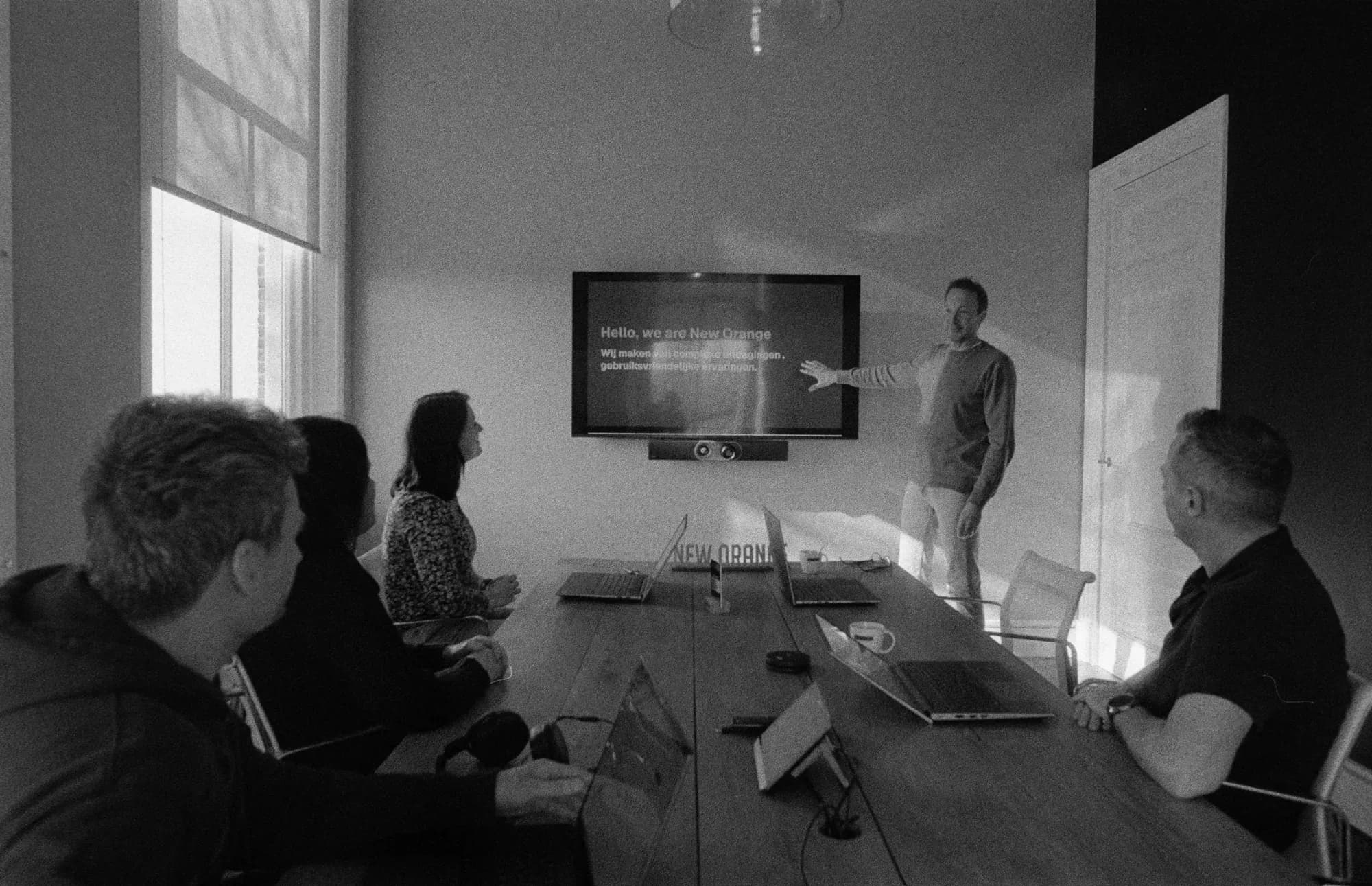 Presentation with colleagues